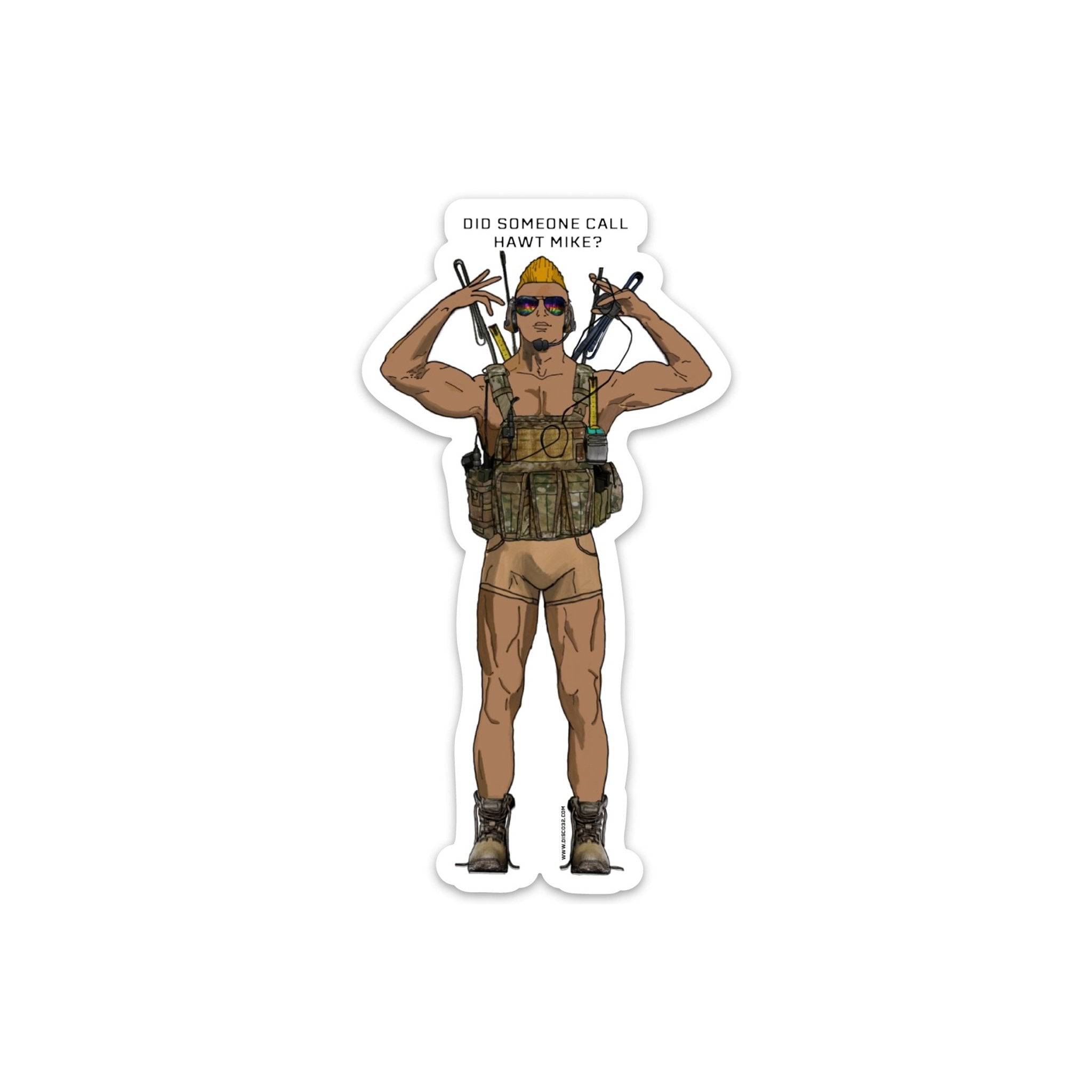 Hawt Mike Sticker - DISCO32