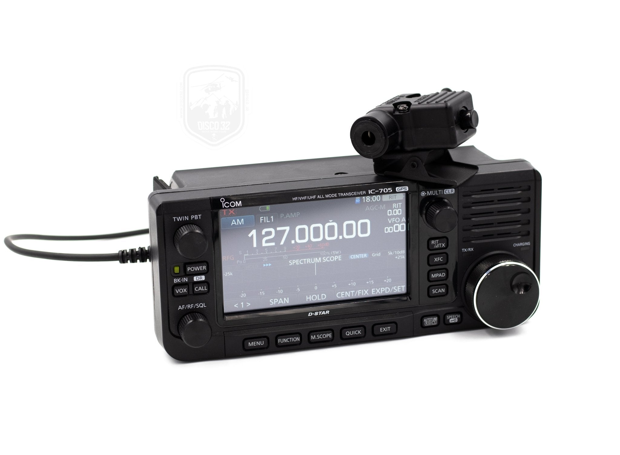 ICOM 2 Pin - Push to Talk - DISCO32